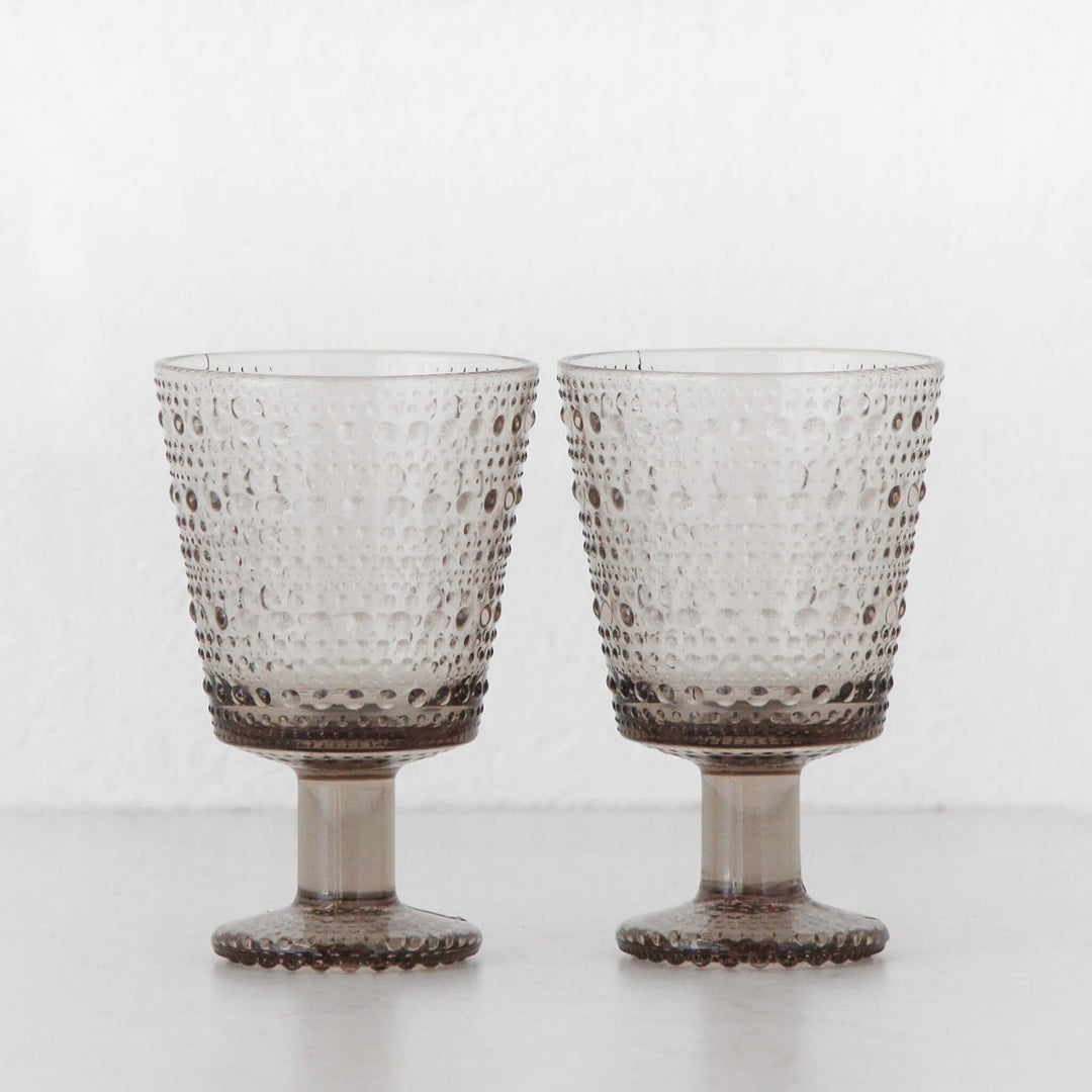 IITTALA | KASTEHELMI UNIVERSAL STEM GLASS | LINEN | SET OF 2