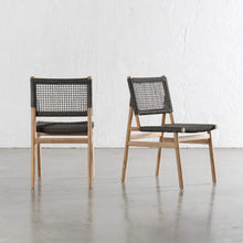 IONICA WOVEN INDOOR/OUTDOOR DINING CHAIR  |  CHARCOAL DUSK
