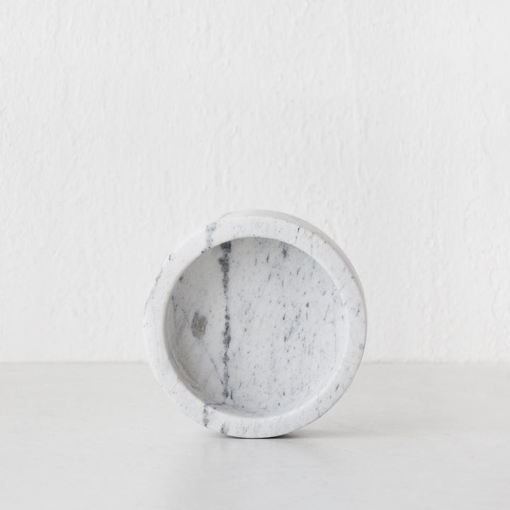 IVY SMALL MARBLE BOWL BUNDLE X2  |  15CM  |  ASH GREY MARBLE