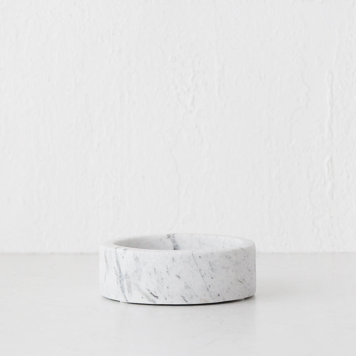 IVY SMALL MARBLE BOWL  |  15CM  |  ASH GREY MARBLE