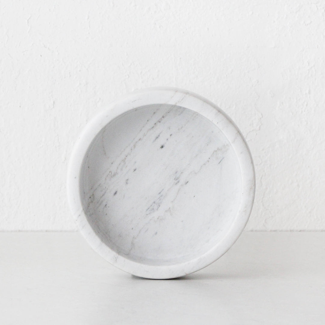 IVY MARBLE BOWL BUNDLE X2  |  15CM + 20CM  |  ASH GREY MARBLE