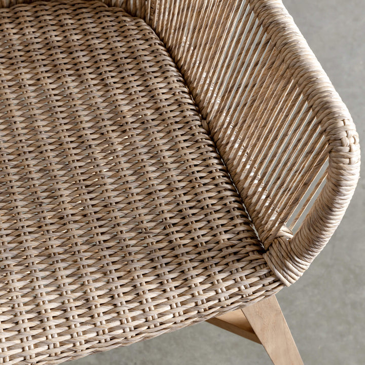 INIZIA WOVEN RATTAN CLOSE UP  |  BIRCH ASH