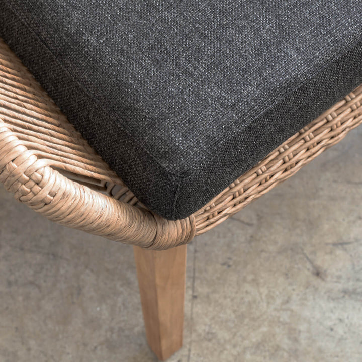INIZIA WOVEN RATTAN INDOOR / OUTDOOR BAR CHAIRS  |  HIGH + LOW  |  WARM HUSK