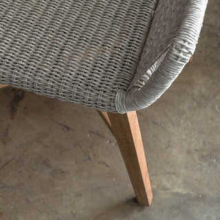 INIZIA WOVEN RATTAN INDOOR / OUTDOOR BAR CHAIRS  |  HIGH + LOW  |  ASH GREY