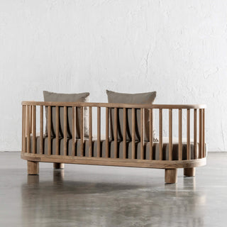 JASPER JORI SPINDLE TIMBER INDOOR/OUTDOOR SOFA  |  BEIGE