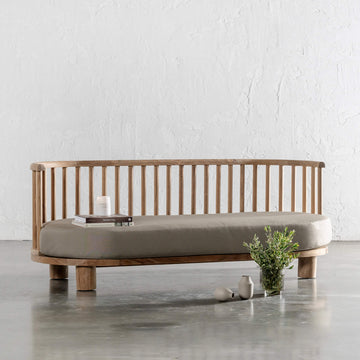 JASPER JORI SPINDLE TIMBER INDOOR/OUTDOOR SOFA  |  BEIGE