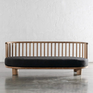 JASPER JORI SPINDLE TIMBER INDOOR/OUTDOOR SOFA  |  BLACK