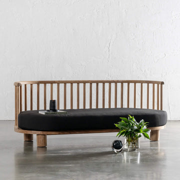 JASPER JORI SPINDLE TIMBER INDOOR/OUTDOOR SOFA  |  BLACK