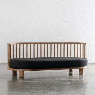 JASPER JORI SPINDLE TIMBER INDOOR/OUTDOOR SOFA  |  BLACK