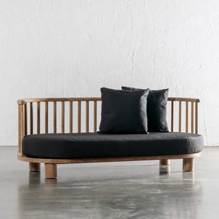 JASPER JORI SPINDLE TIMBER INDOOR/OUTDOOR SOFA  |  BLACK