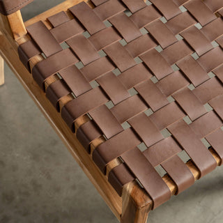 JENSEN LEATHER DINING CHAIR  |  COGNAC LEATHER