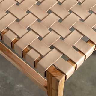 JENSEN LEATHER DINING CHAIR  |  TOASTED ALMOND LEATHER