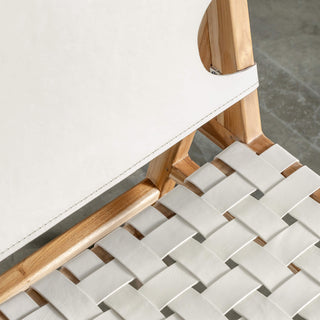 JENSEN LEATHER DINING CHAIR  |  WHITE LEATHER