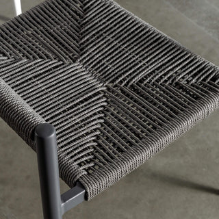 JOAQUIN INDOOR/OUTDOOR DINING CHAIR  |  DEEP ANTHRACITE CLOSE UP