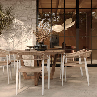 JOAQUIN_INDOOR_OUTDOOR_DINING_CHAIR___MILK_WHITE_NATURAL_FLORENCE_OVAL_RECLAIMED_TEAK_OUTDOOR_DINING_TABLE_-Side_View3