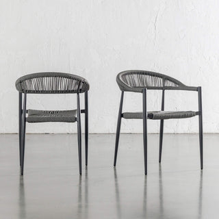 JOAQUIN INDOOR/OUTDOOR DINING CHAIR  |  DEEP ANTHRACITE  |  BUNDLE X4