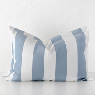JOHAN AWNING STRIPE CUSHION BUNDLE X2 | 40 x 60 | ICE BLUE