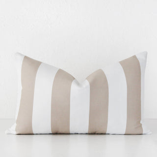JOHAN AWNING STRIPE CUSHION BUNDLE X2  |  40 x 60  |  STONE
