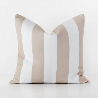 JOHAN AWNING STRIPE CUSHION  |  STONE  |  60X60