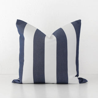 JOHAN AWNING STRIPE CUSHION BUNDLE X2  |  50 x 50  |  DENIM