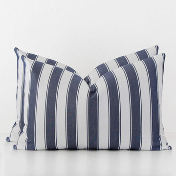 JOHAN REGENCY STRIPE CUSHION BUNDLE X2  |  40 x 60  |  DENIM