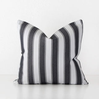 JOHAN REGENCY STRIPE CUSHION  |  BLACK  |  50X50