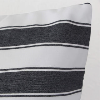 JOHAN REGENCY STRIPE CUSHION  |  BLACK 