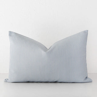 JOHAN TICKING STRIPE CUSHION | ICE BLUE | 40X60