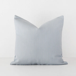 JOHAN TICKING STRIPE CUSHION | ICE BLUE | 50X50
