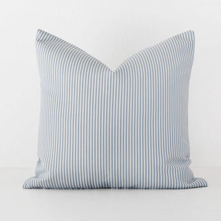 JOHAN TICKING STRIPE CUSHION | ICE BLUE | 60X60