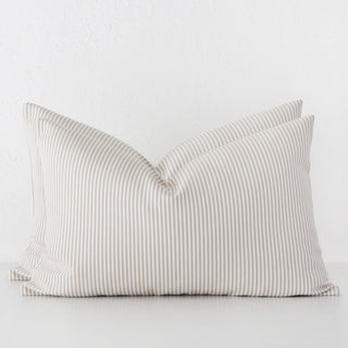 JOHAN TICKING STRIPE CUSHION BUNDLE X2  |  40 x 60  |  STONE