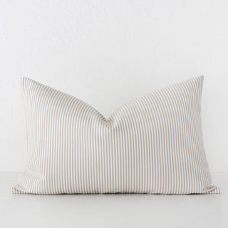 JOHAN TICKING STRIPE CUSHION BUNDLE X2  |  40 x 60  |  STONE