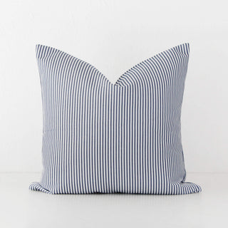 JOHAN TICKING STRIPE CUSHION BUNDLE X2  |  50 x 50  |  DENIM