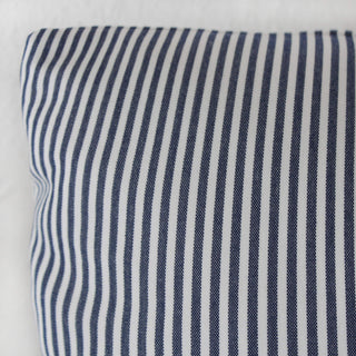 JOHAN TICKING STRIPE CUSHION BUNDLE X2  |  50 x 50  |  DENIM