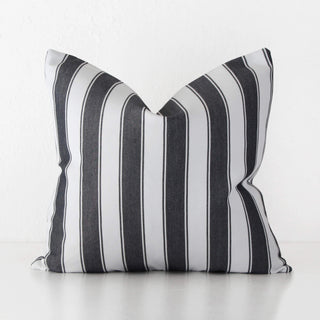 JOHAN REGENCY STRIPE CUSHION  |  BLACK  |  60X60
