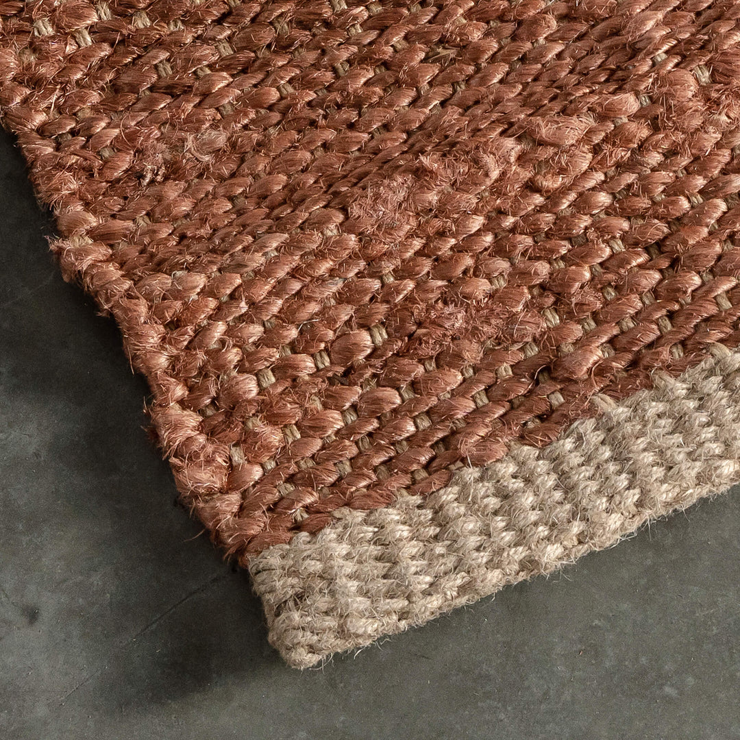 JUDE JUTE RUG  |  RUST  |  CLOSE UP