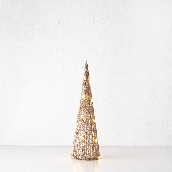 Juletree Sparkle  LED Cone Christmas Tree  | 40cm  |  Champagne