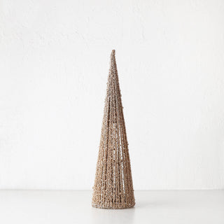 JULETREE SPARKLE  LED CONE CHRISTMAS TREE BUNDLE X3  | 40 + 50 + 60CM  |  CHAMPAGNE