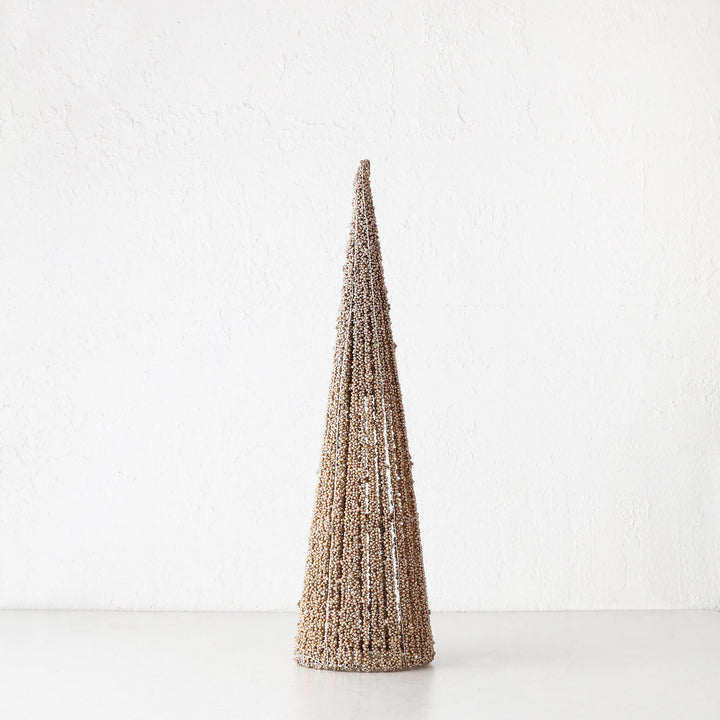 JULETREE SPARKLE  LED CONE CHRISTMAS TREE BUNDLE X3  | 40 + 50 + 60CM  |  CHAMPAGNE