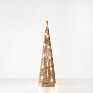 Juletree Sparkle LED Cone Christmas Tree  | 50cm  |  Champagne