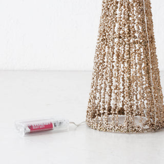 JULETREE SPARKLE  LED CONE CHRISTMAS TREE CLOSE UP |  CHAMPAGNE