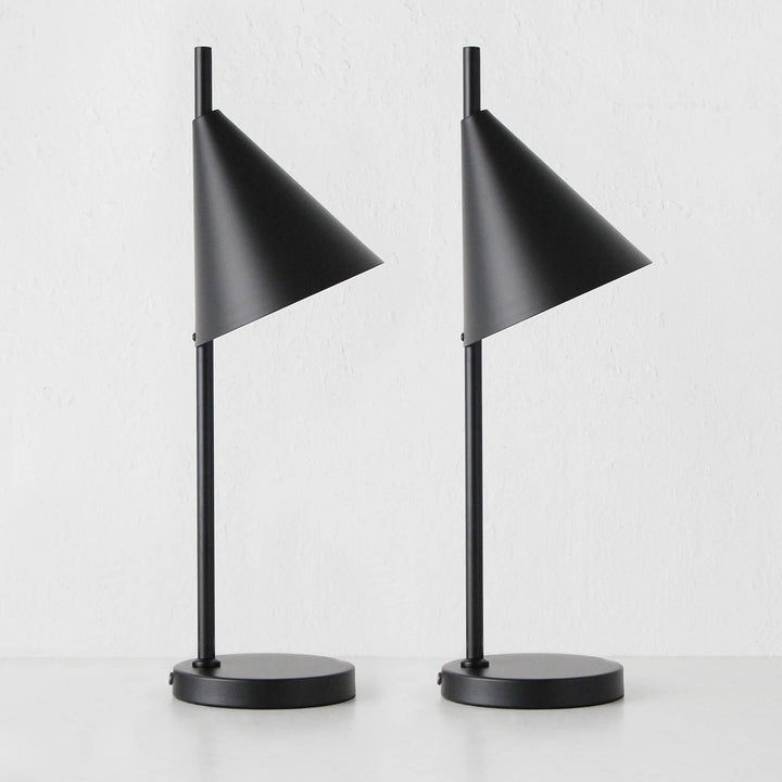 KENNEDY TABLE LAMP  |  BLACK  |  BUNDLE X2