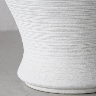 LIVING BY DESIGN EXCLUSIVE  |  KHOLM CERAMIC VASE BUNDLE X2  |  M + L  |  NATURAL WHITE CERAMIC