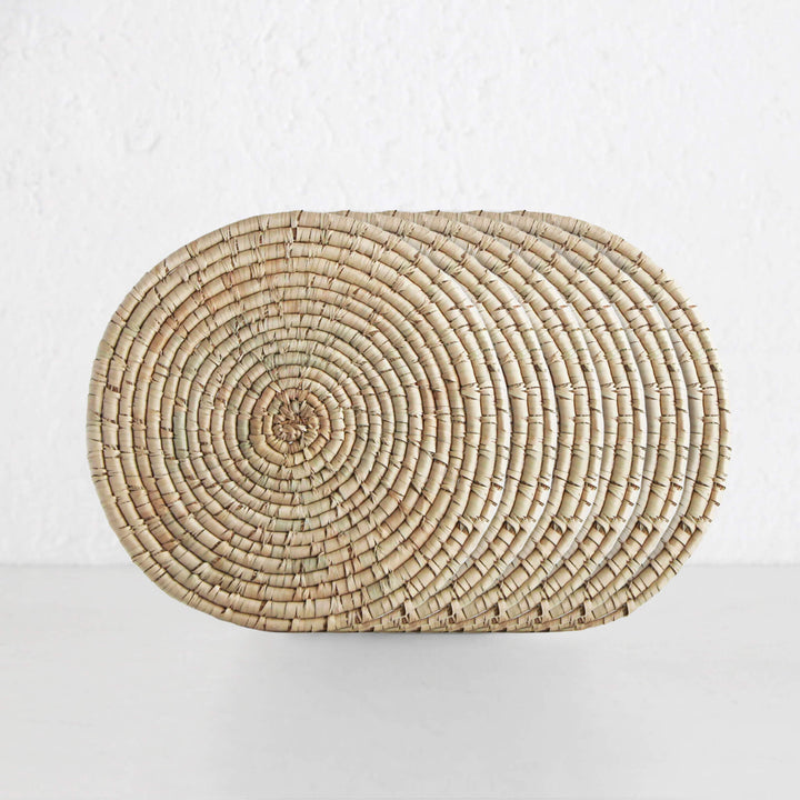 KOJO WOVEN ROUND PLACEMAT BUNDLE | SET OF 6