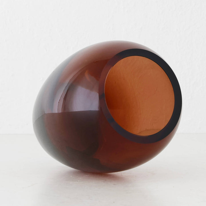 KONIN VASE |  22CM  |  RUST CLAY GLASS