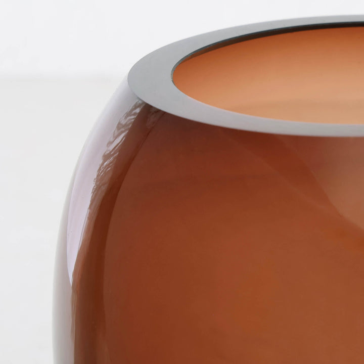 KONIN VASE |  22CM  |  RUST CLAY GLASS