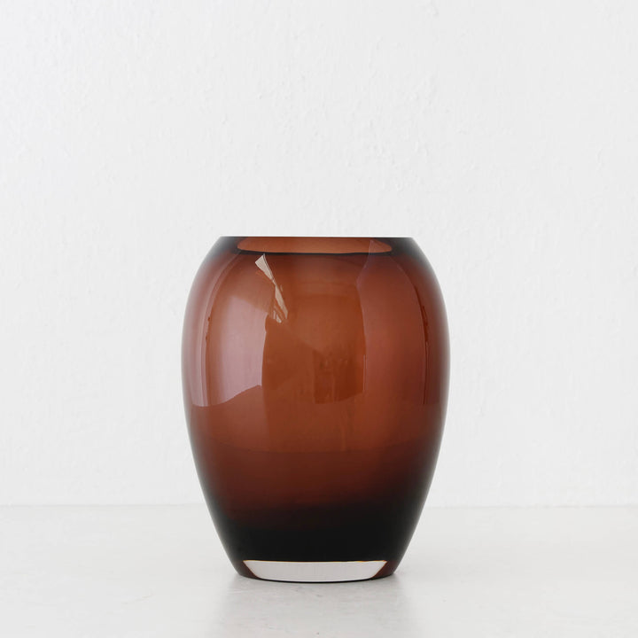 KONIN VASE |  22CM  |  RUST CLAY GLASS