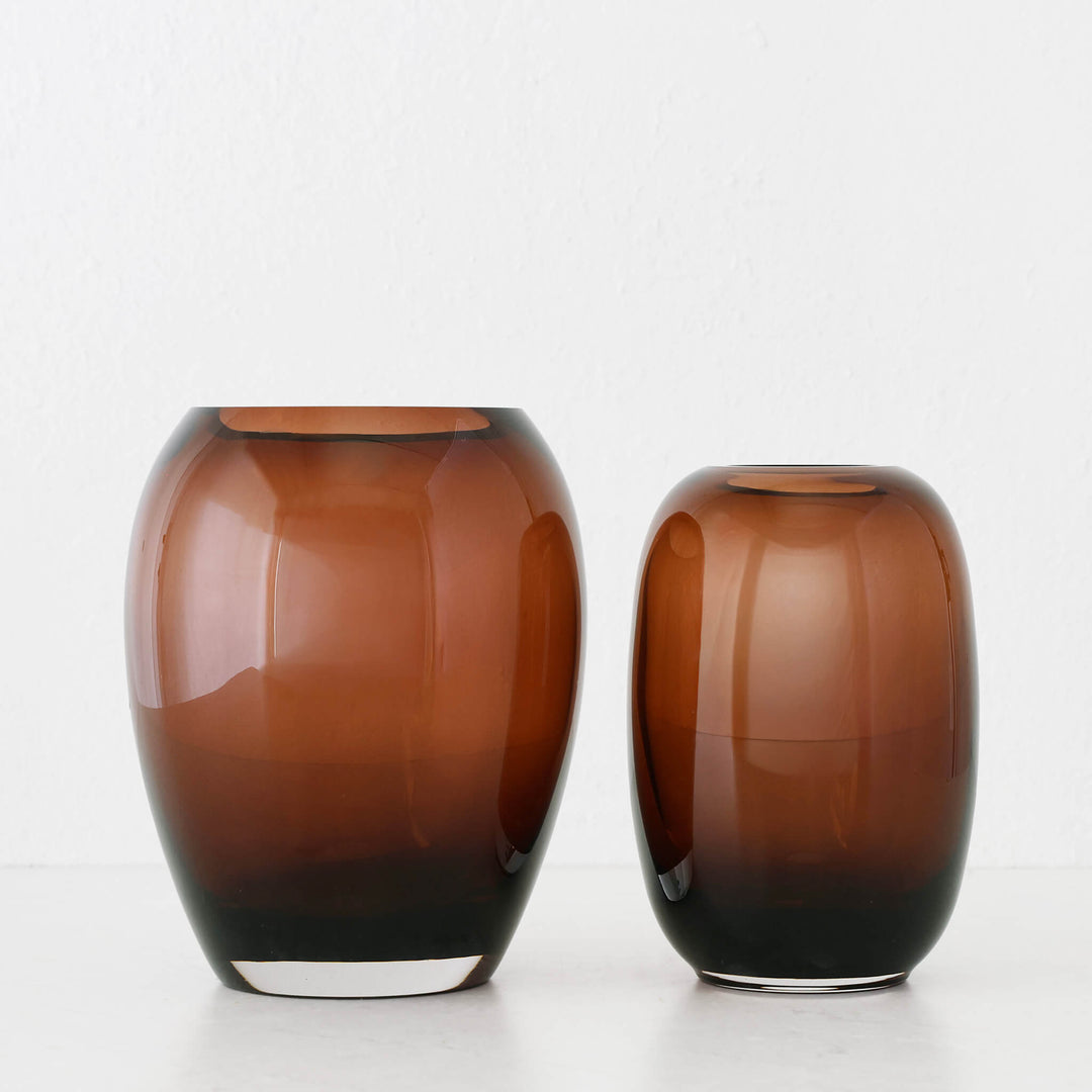 KONIN + COTT VASE BUNDLE  |  RUST CLAY GLASS