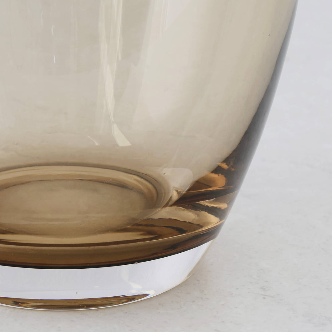 KONIN VASE |  22CM  |  SMOKED BRONZE GLASS