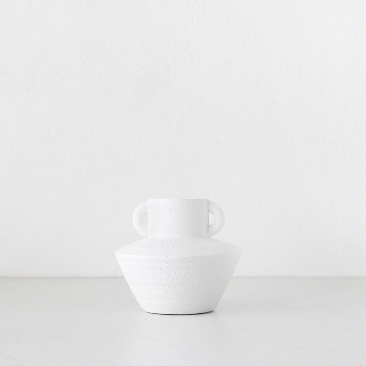 LAILA POT |  WHITE TERRACOTTA  |  SMALL